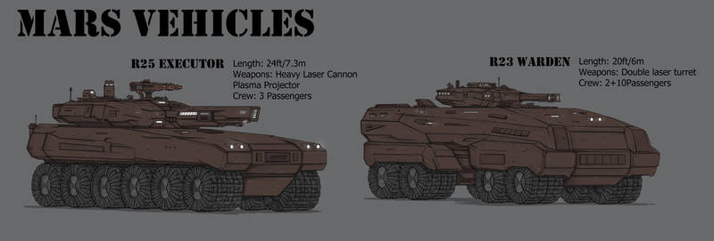 (Commission) Mars Armored Vehicles-Tank and IFV