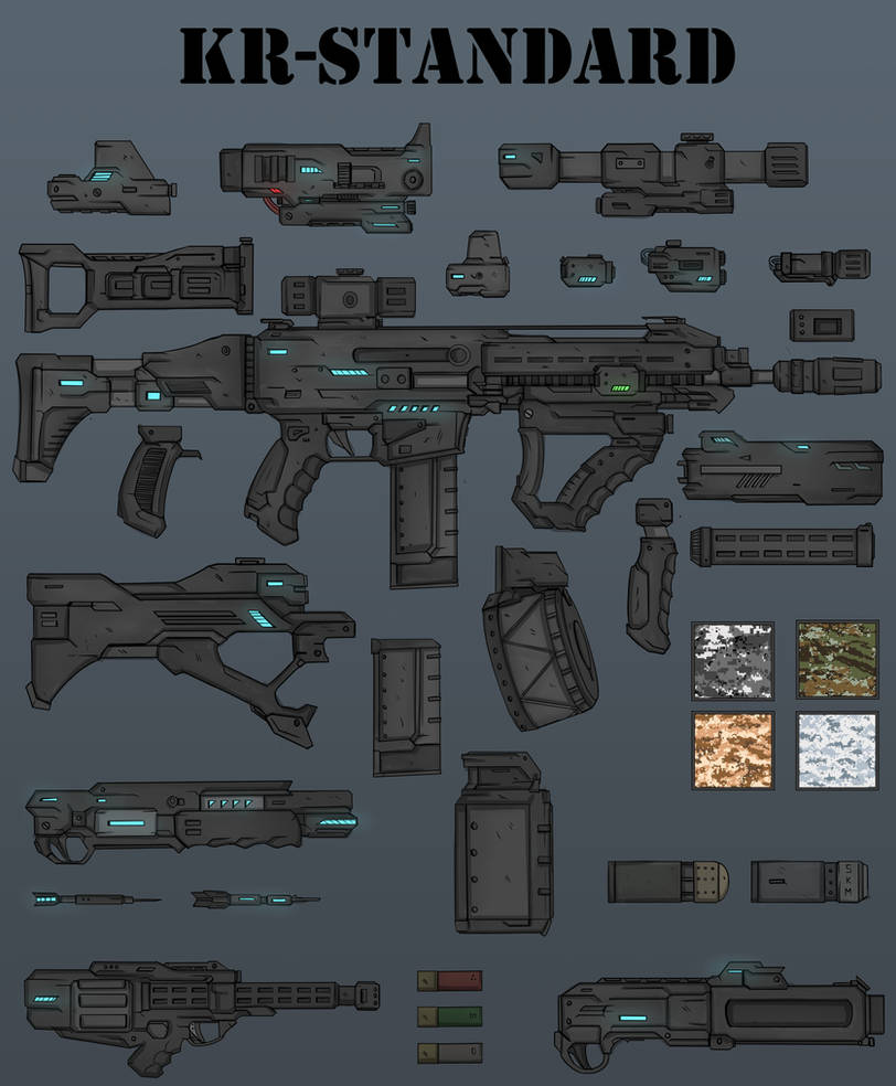 Tech Rifles Deviantart (Commission) KR Series Rifle by RtazAlvaro on DeviantArt