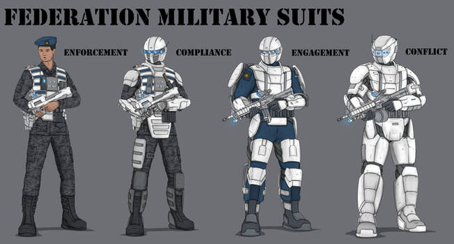 (Commission) Federation Military Suits
