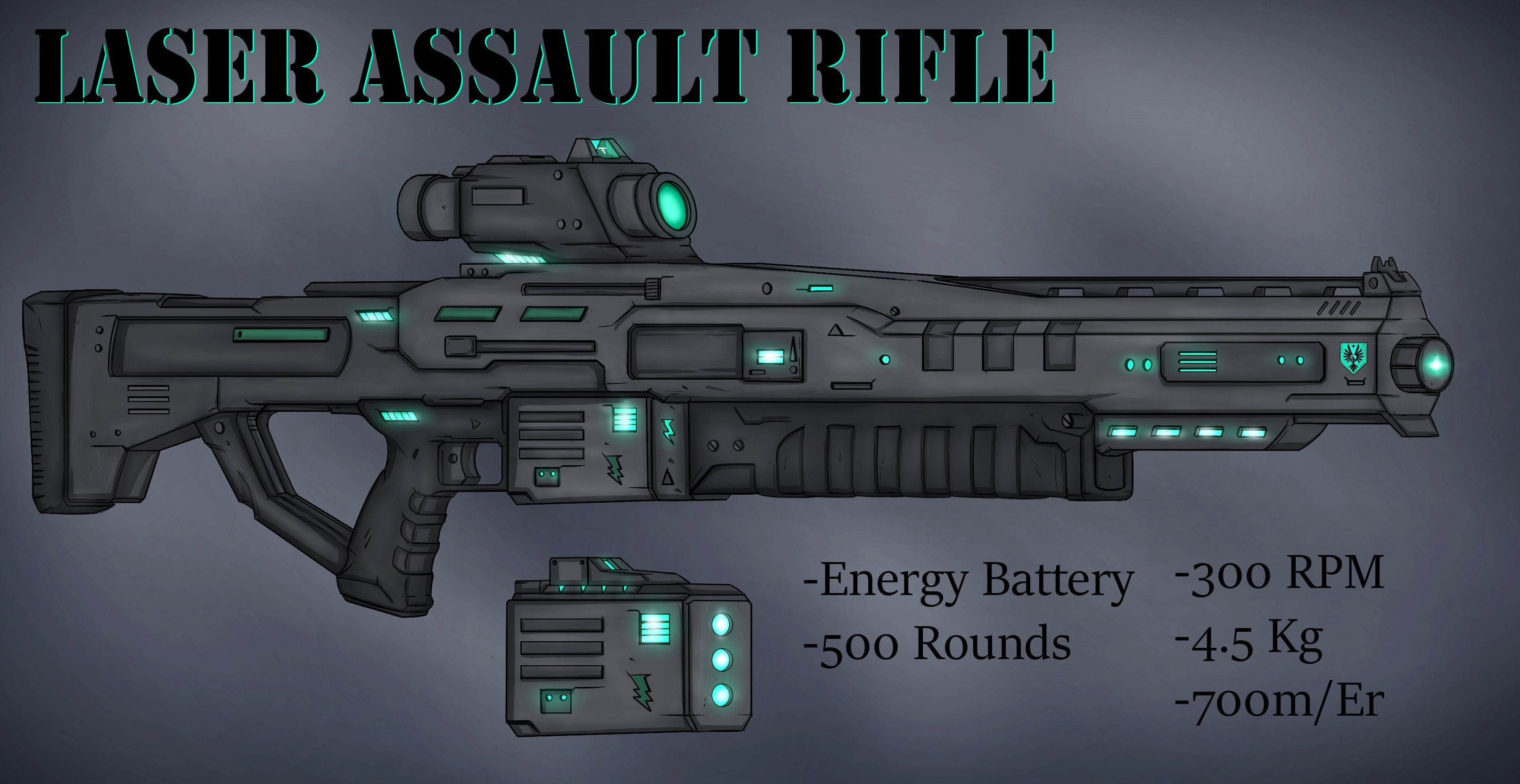 (commission) Assault Laser Rifle by RtazAlvaro on DeviantArt