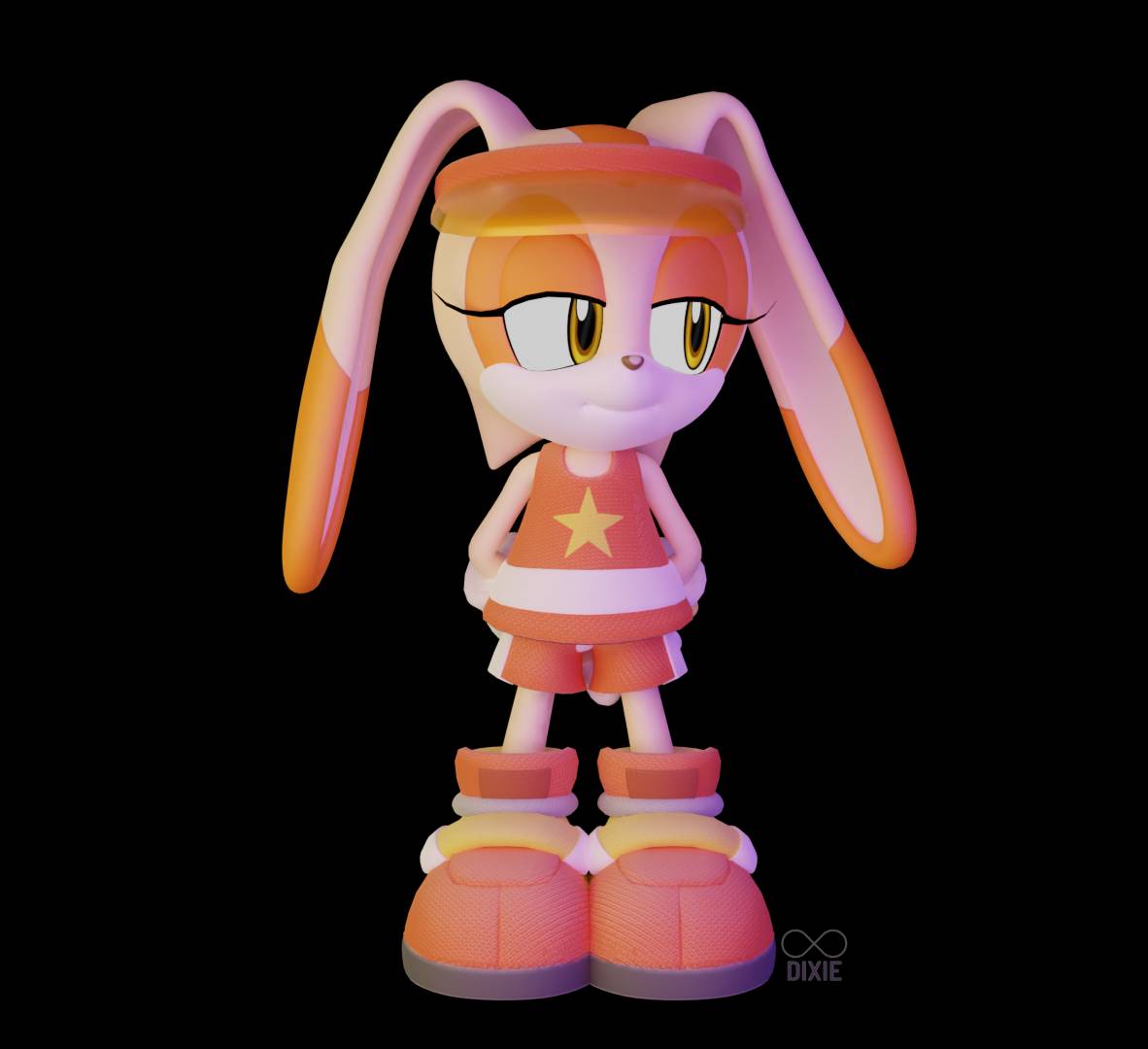 Cream The Rabbit Custom Model Cream the rabbit render (Blender/Sonic) by InfiniteDixie on DeviantArt