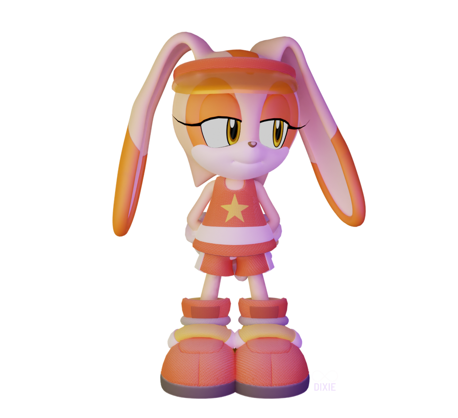 Cream the rabbit render (Blender/Sonic) by InfiniteDixie on DeviantArt
