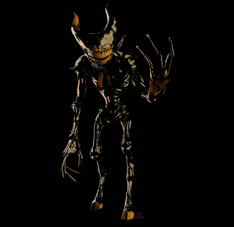 Bendy the Ink Demon render (Blender/Bendy) by InfiniteDixie on DeviantArt