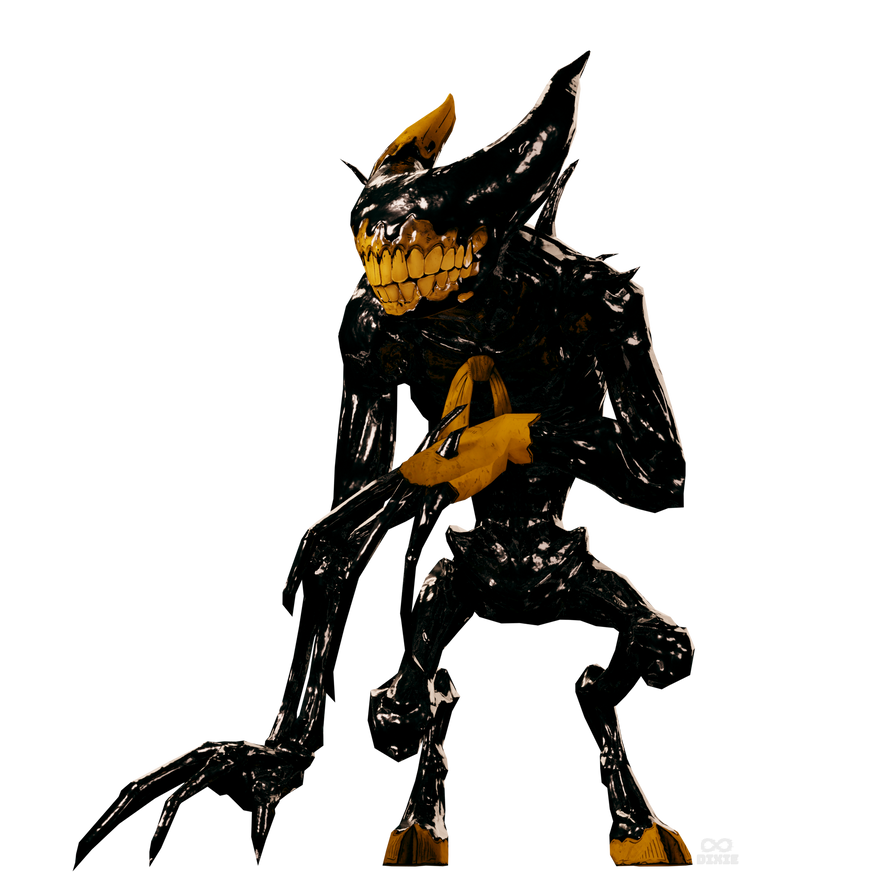 Ink Demon render (Blender/Bendy) by InfiniteDixie on DeviantArt