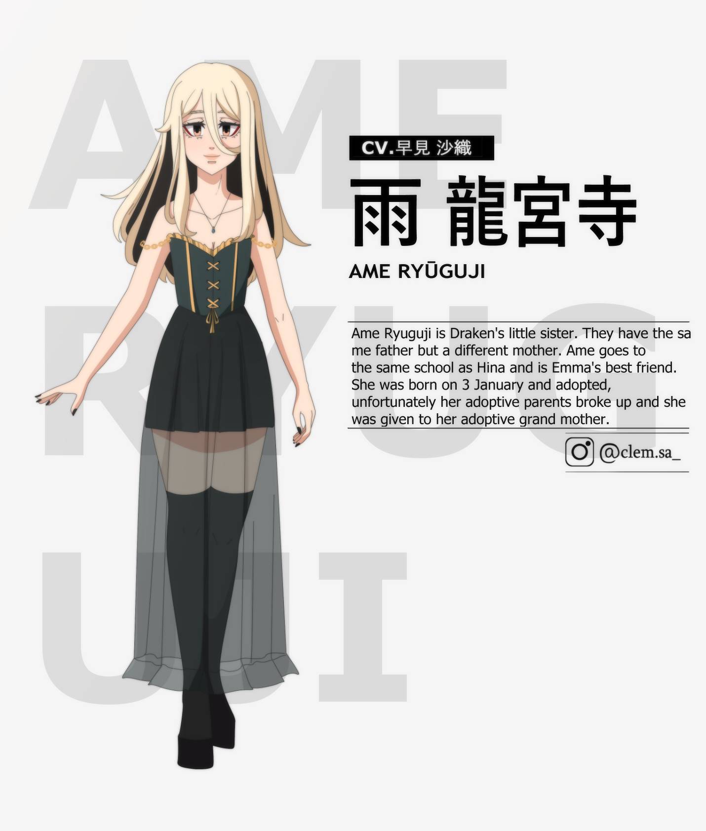 Tokyo revengers OC girl Ame Ryuguji  Personagens de anime, Anime, Casais  bonitos de anime