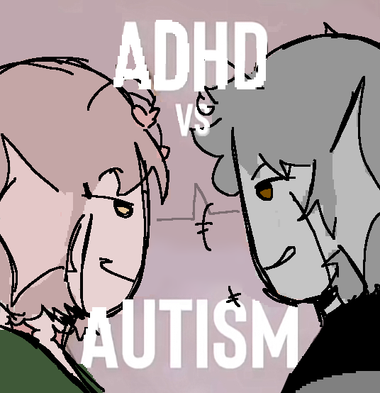 Adhd Deviantart ADHD vs AUTISM by fizzingsodaa488 on DeviantArt