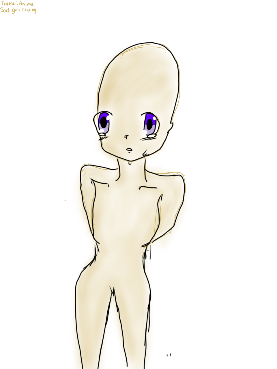 Sad anime girl base by PrincessPippy on DeviantArt Sad anime girl base by PrincessPippy on DeviantArt