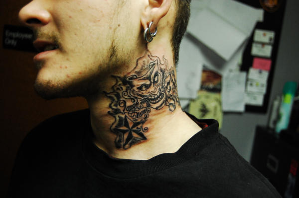 Laugh Now, Cry Later Neck Tat