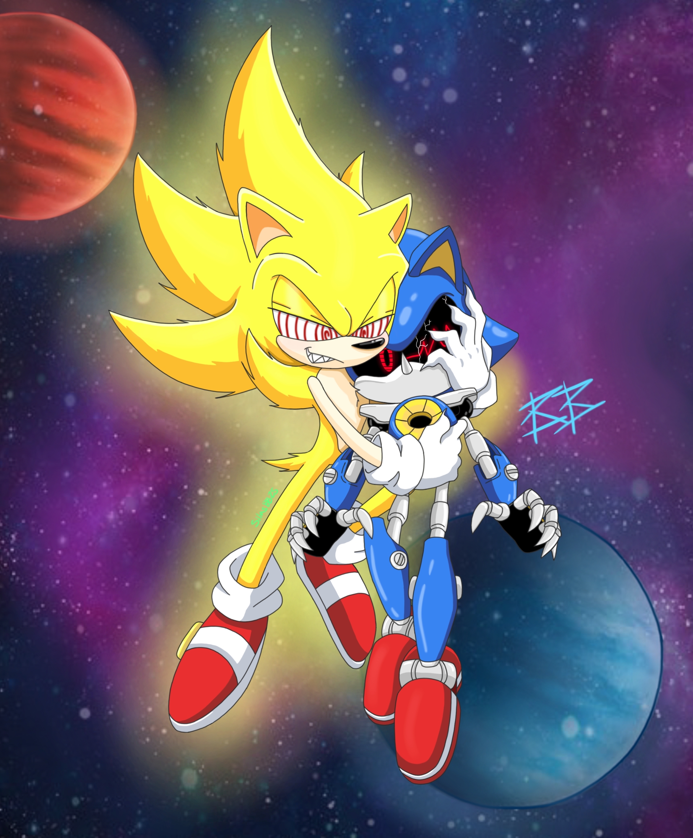 Sonic.EXE vs Fleetway Super Sonic (by James M) by cvgwjames on DeviantArt