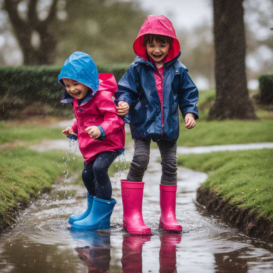 Liam Doran Reeds Rains Liam and Dora splashing in puddles with their rain by robdanial192 on ...