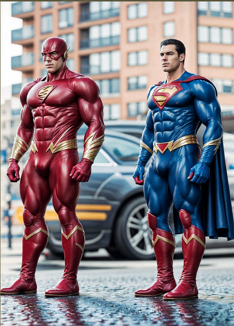 Superman Samson Superman and The Flash by MightySamson on DeviantArt