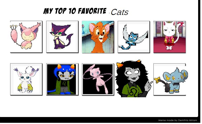 Top 10 fave cats/kittens