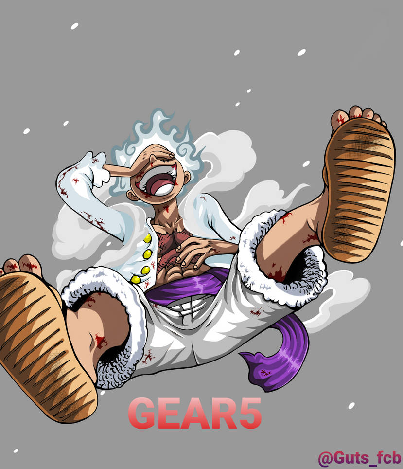 Luffy's awakening, GEAR5 by GUTSfcb on DeviantArt