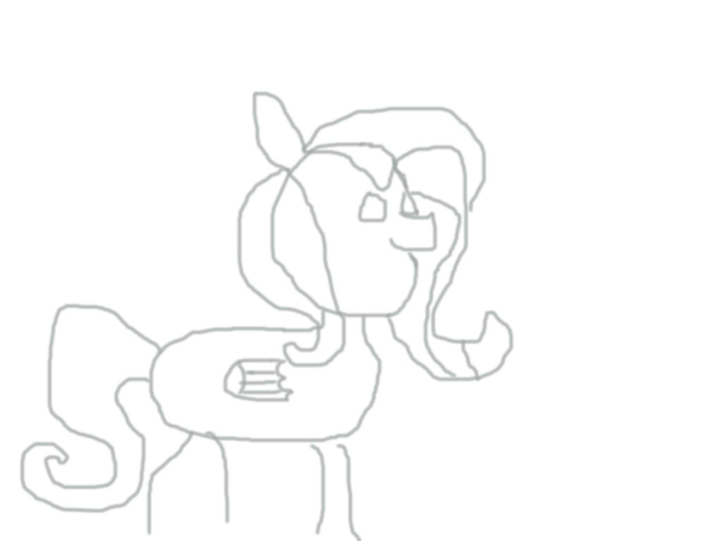 My very first Fluttershy Sketch