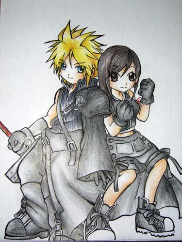 Cloud and Tifa