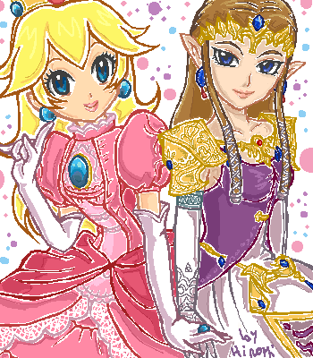 Princess Peach and Zelda