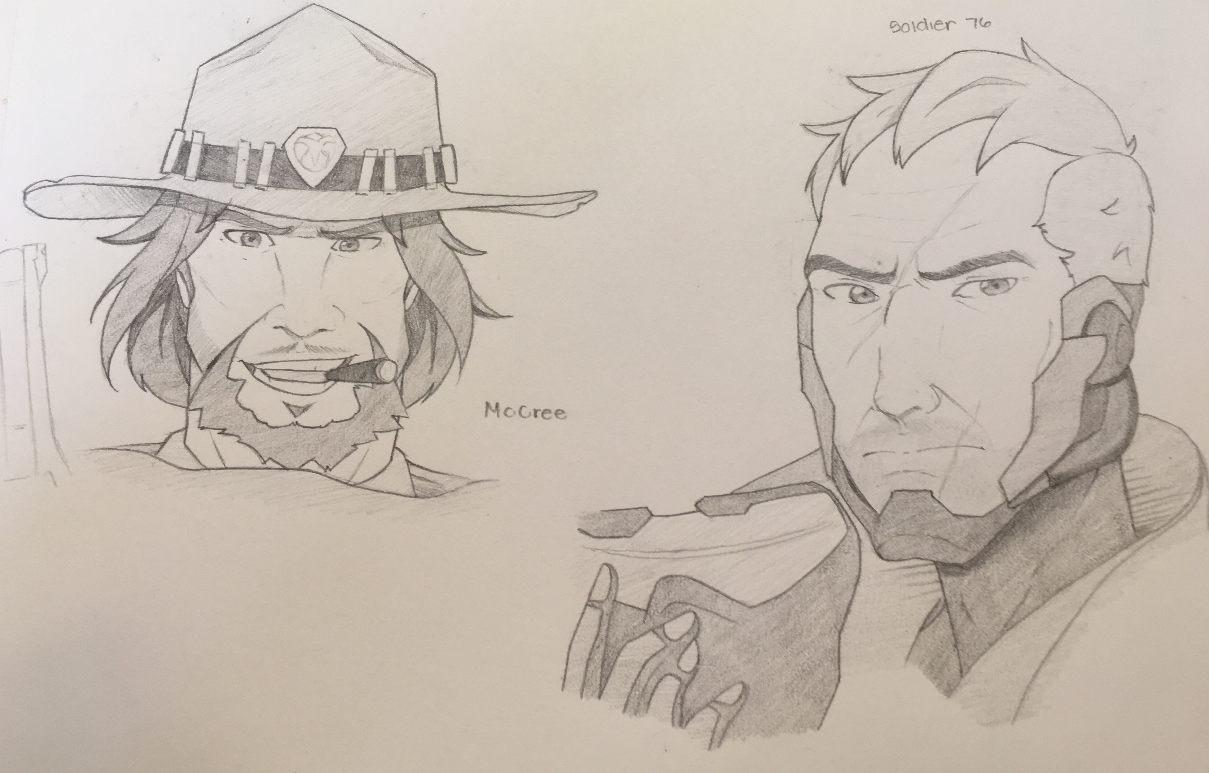 Bored At Work: McCree and S76 Sketch