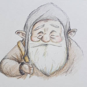 Gnome pencil sketch