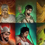 Portraits - Heroes from Persian mythology