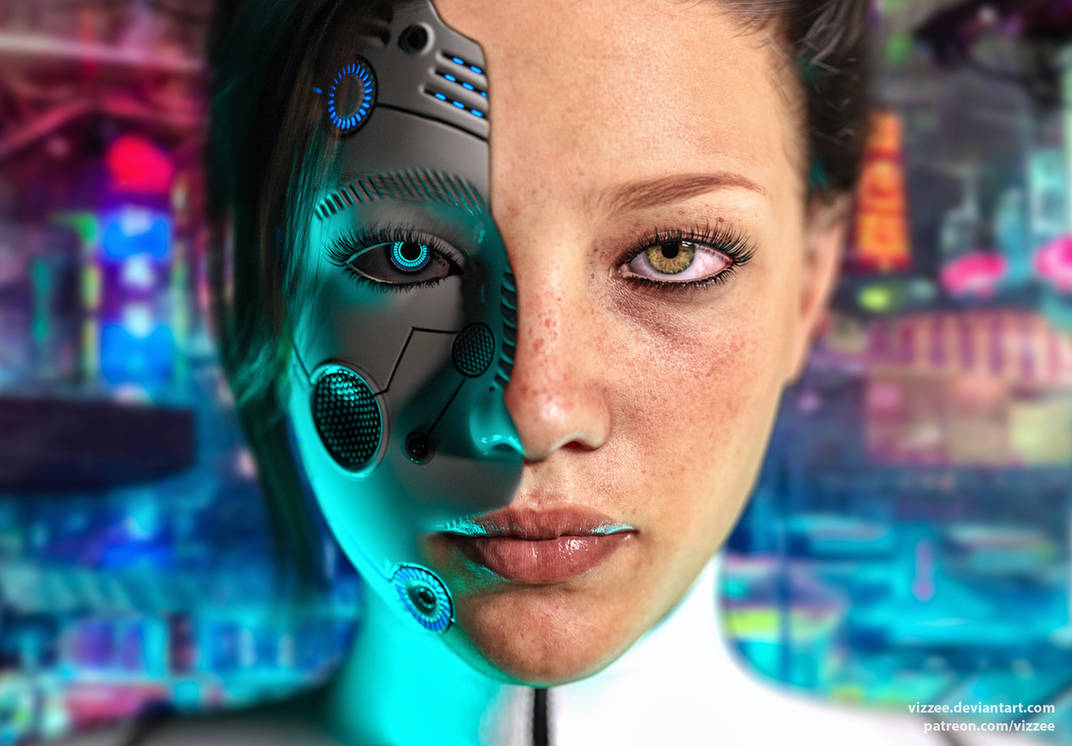 Видео human. Девушка робот. Девушка андроид.