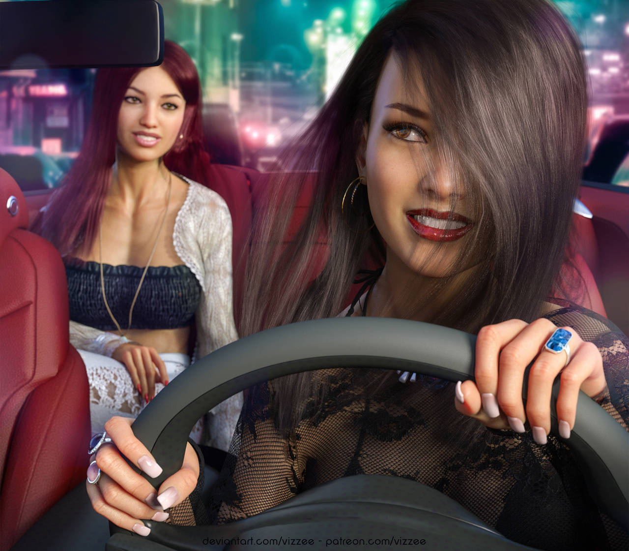Lena and Veronica going to party ! by Vizzee