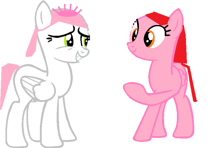 Jewel Sparkles and Tippy Tumblelina as Ponies