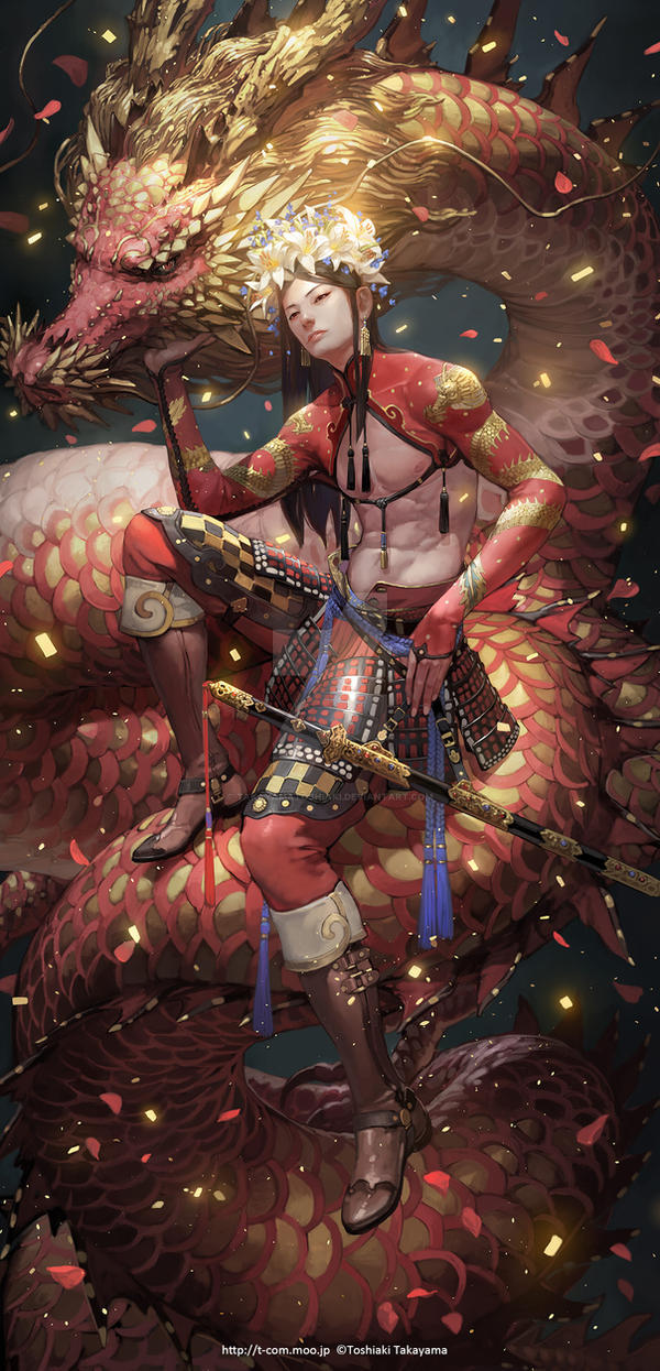 Knight Riding A Red Dragon Red Dragon Knight by TakayamaToshiaki on DeviantArt