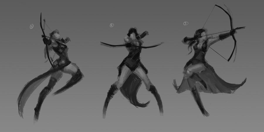 pics Cool Archery Poses archer poses by bmd247 on deviantart