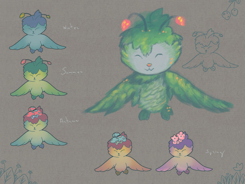 Deviantart Bird Designs Little birds by AnionCat on DeviantArt
