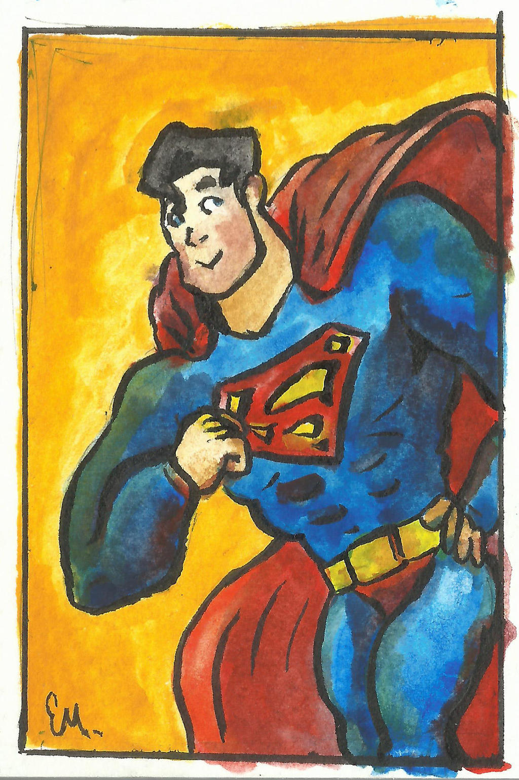 Water Color Superman!