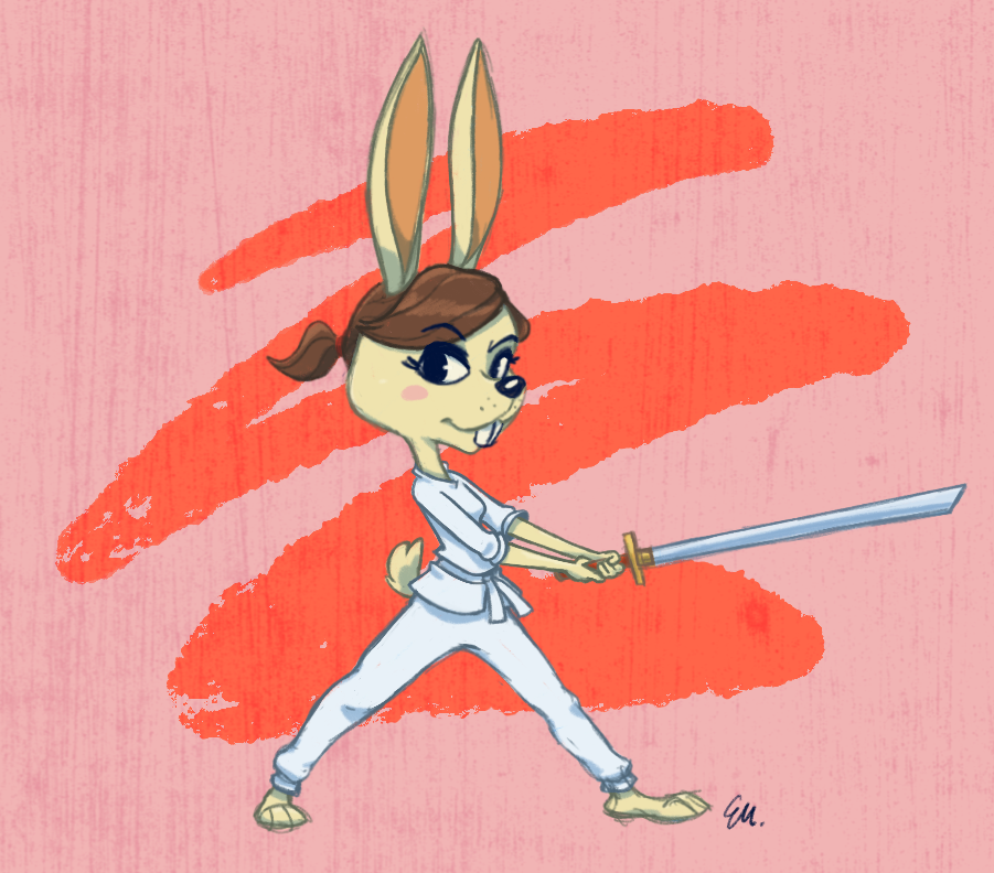 Bunny with sword