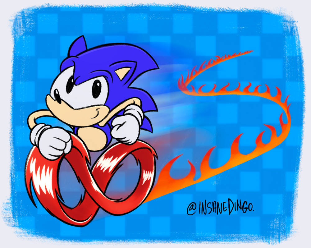 Classic Sonic by InsaneDingoArt on DeviantArt