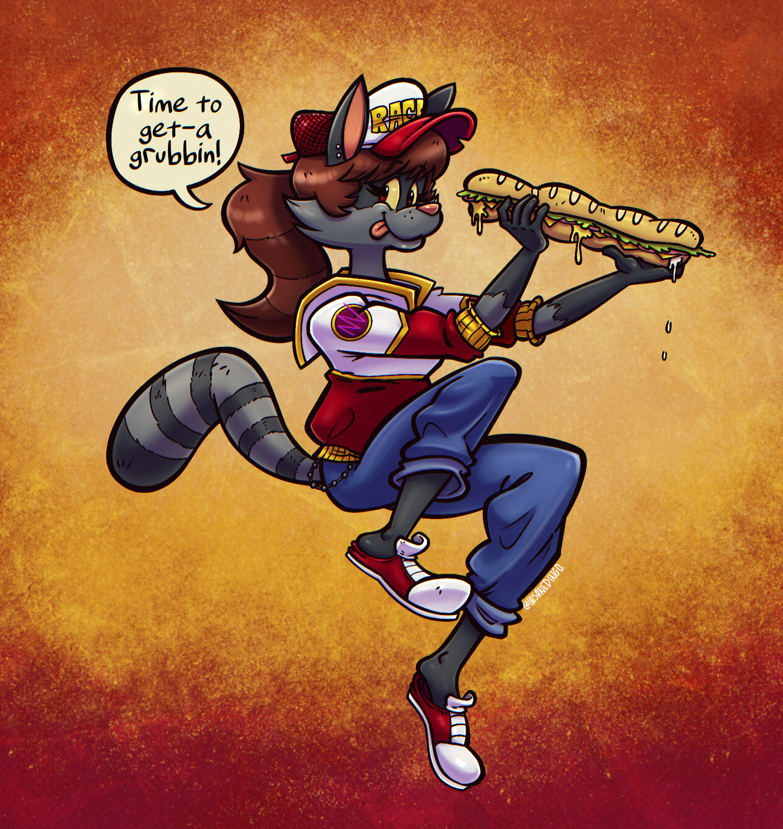 Telecom Racoons Raccoon sandwich telephone game by InsaneDingoArt on DeviantArt