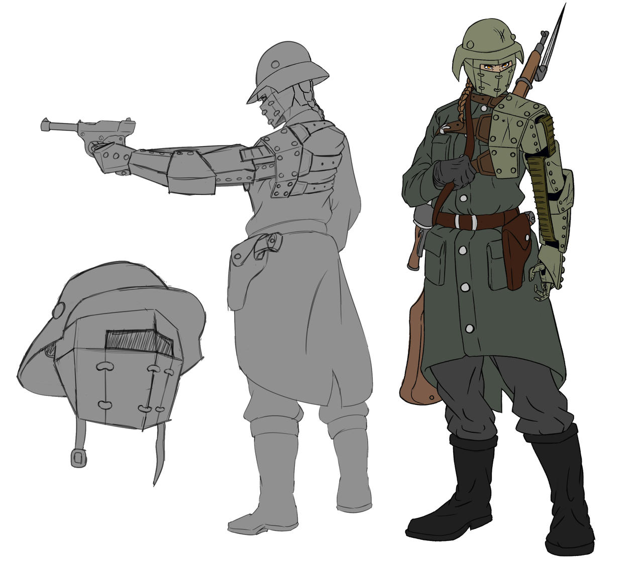 Dieselpunk Soldier Character Design by AChavezArt on DeviantArt