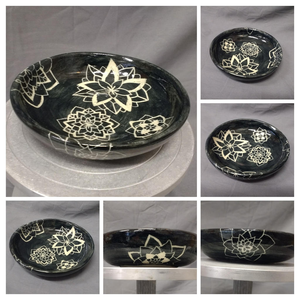 Sgraffito Flower Bowl by QAoA on DeviantArt