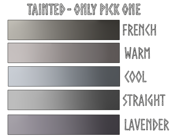 Tainted Swatches