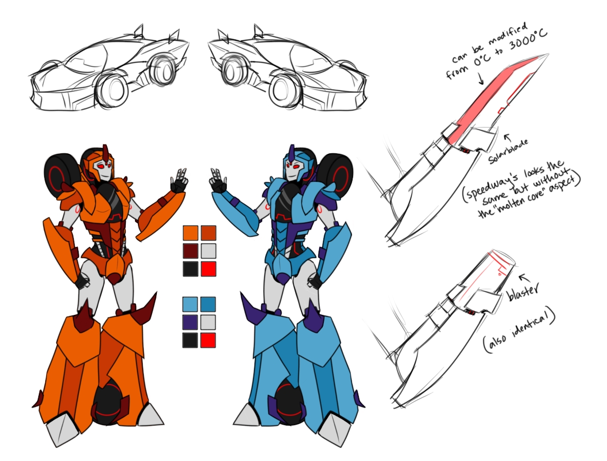 Solarblade and Speedway by nightshade145 on DeviantArt