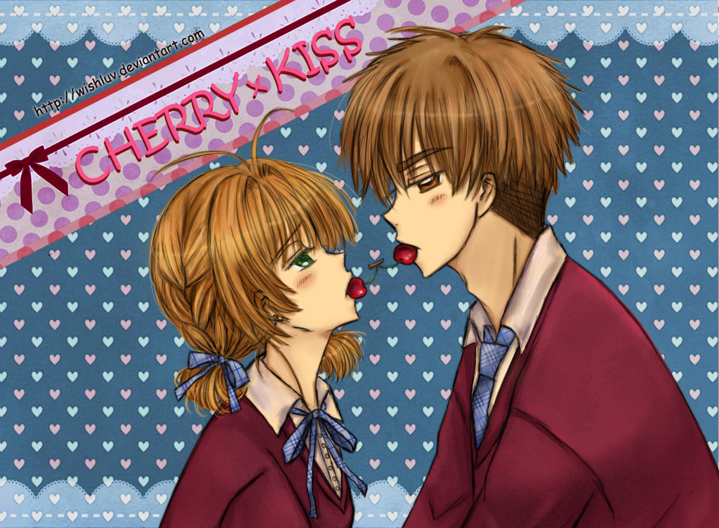 Cardcaptor Sakura Kiss 752x1024 Sakura x Syaoran - Valentine's Day Cherry Kiss by wishluv on DeviantArt
