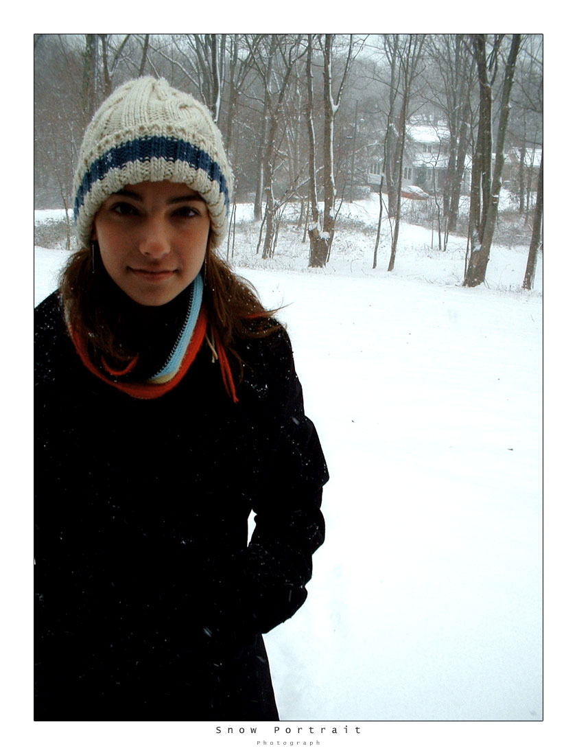 Snow Portrait Photograph