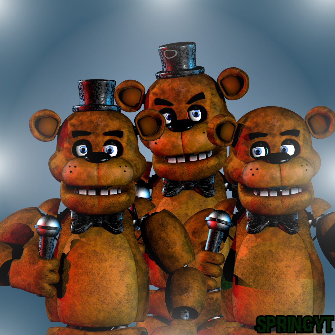 Original Freddy in Withered Freddy's pose — Weasyl