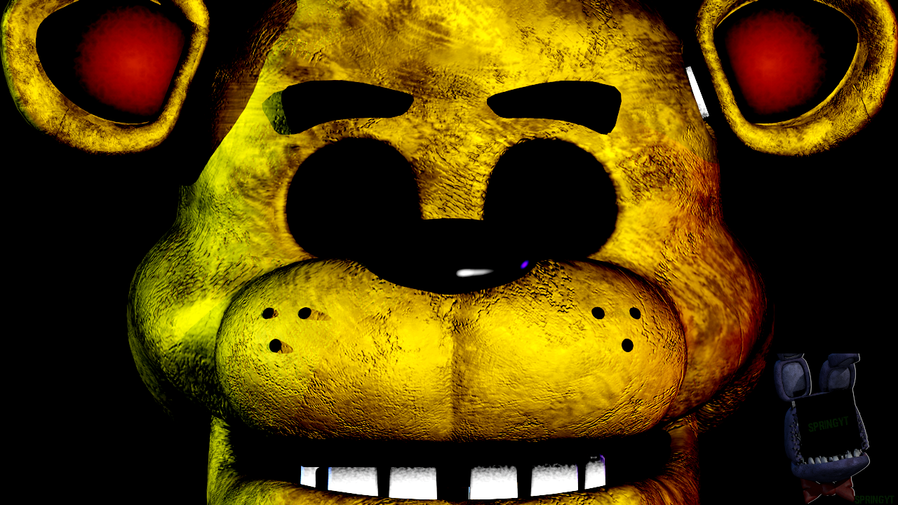 C4D/FNAF] Golden freddy jumpscare by springyt on DeviantArt