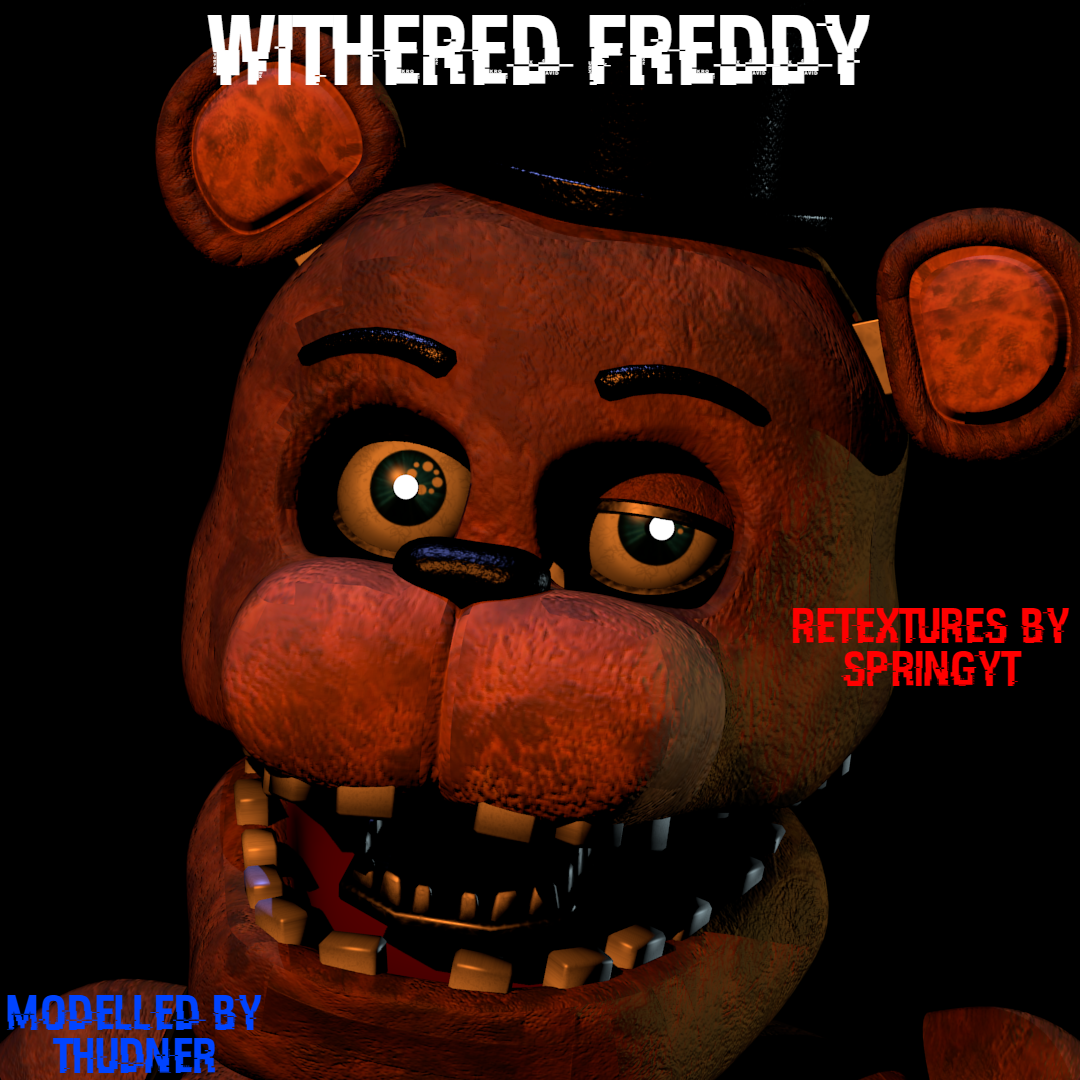 Corrigido Withered Freddy [Blender FNaF] por TRAWERT Papel de