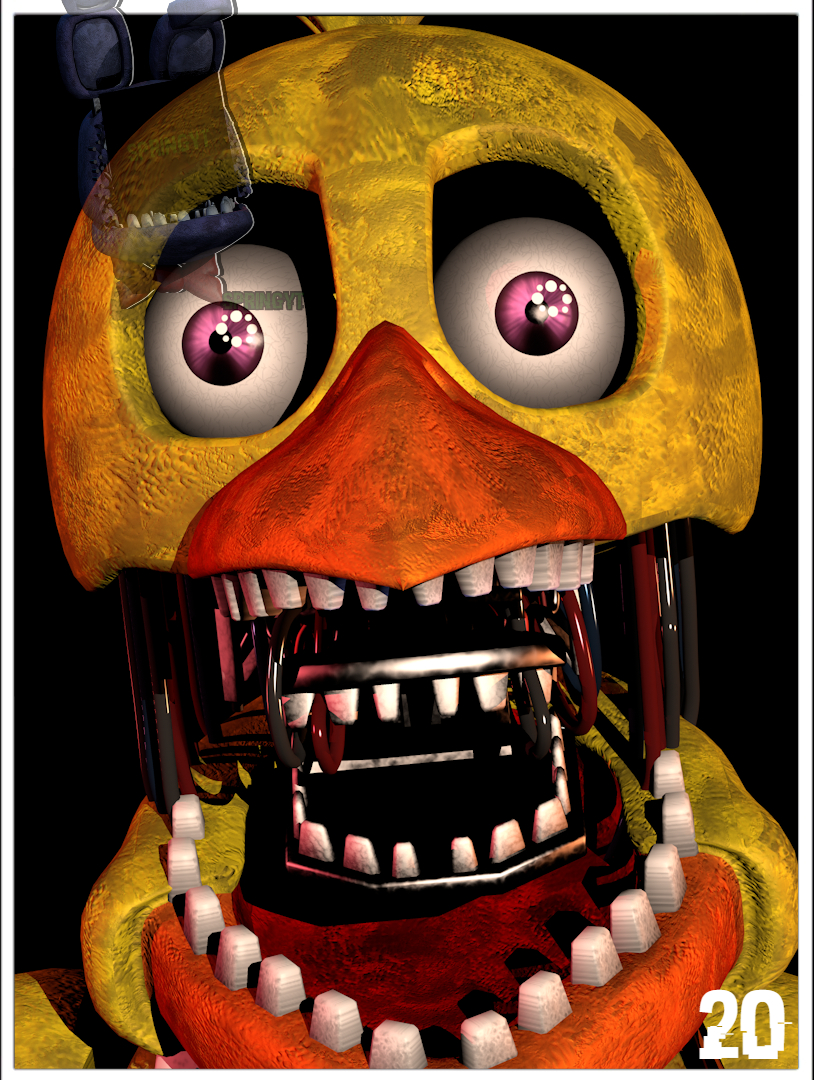 57 WITHERED CHICA IN OFFICE 2016 FNAF Five Nights at Freddy's trading card