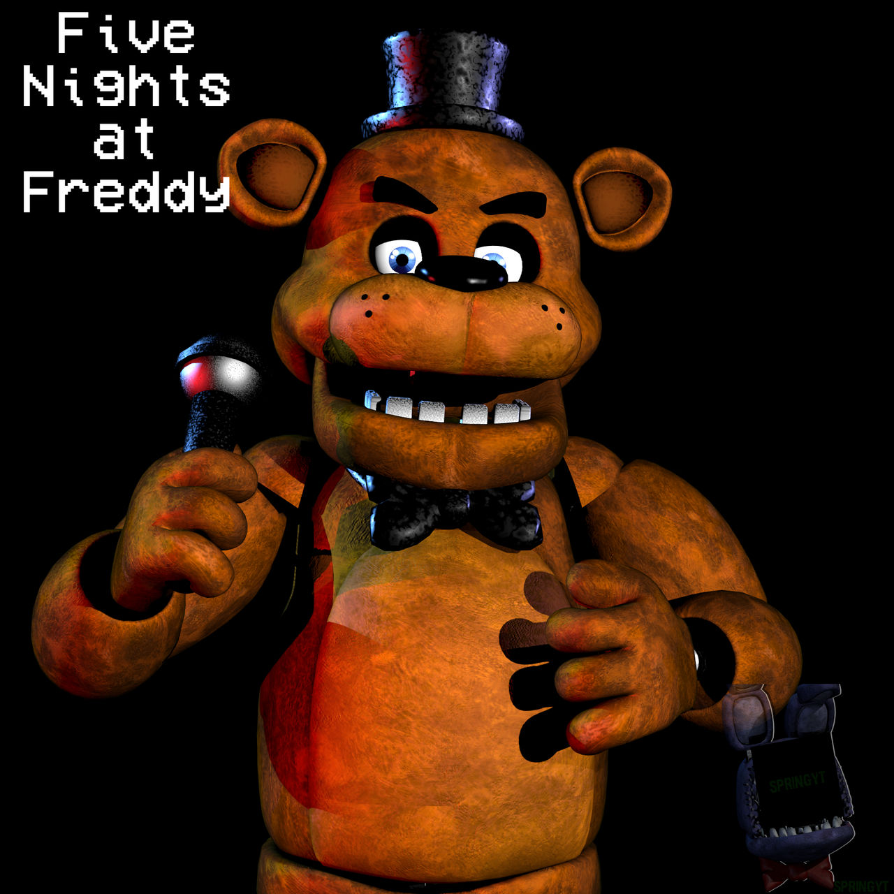 Recreation of Freddy in the first FNAF AR Promo Image [BLENDER