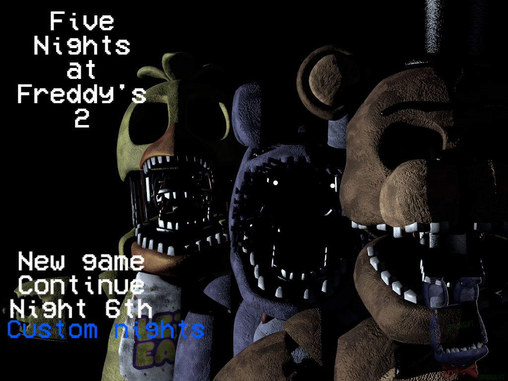 FNAF 2 Main Menu(Mobile) by Crooackhu on DeviantArt