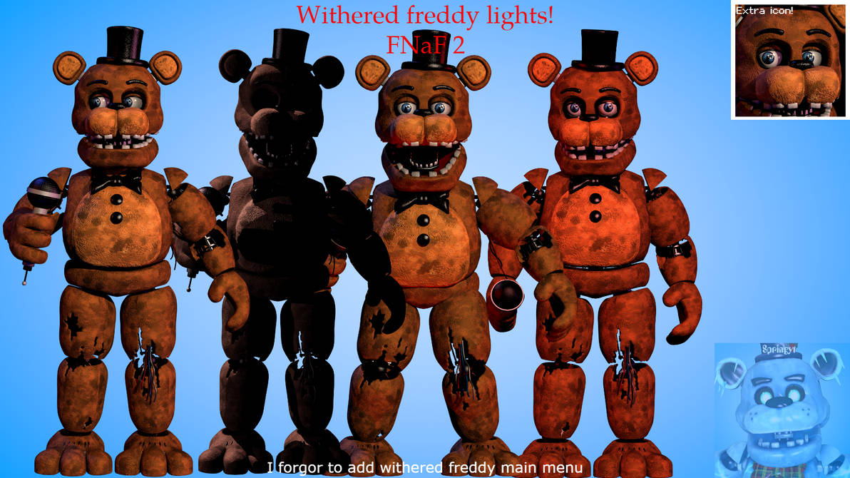 Withered Freddy Fnf Sticker - Withered Freddy Fnf FNAF 2