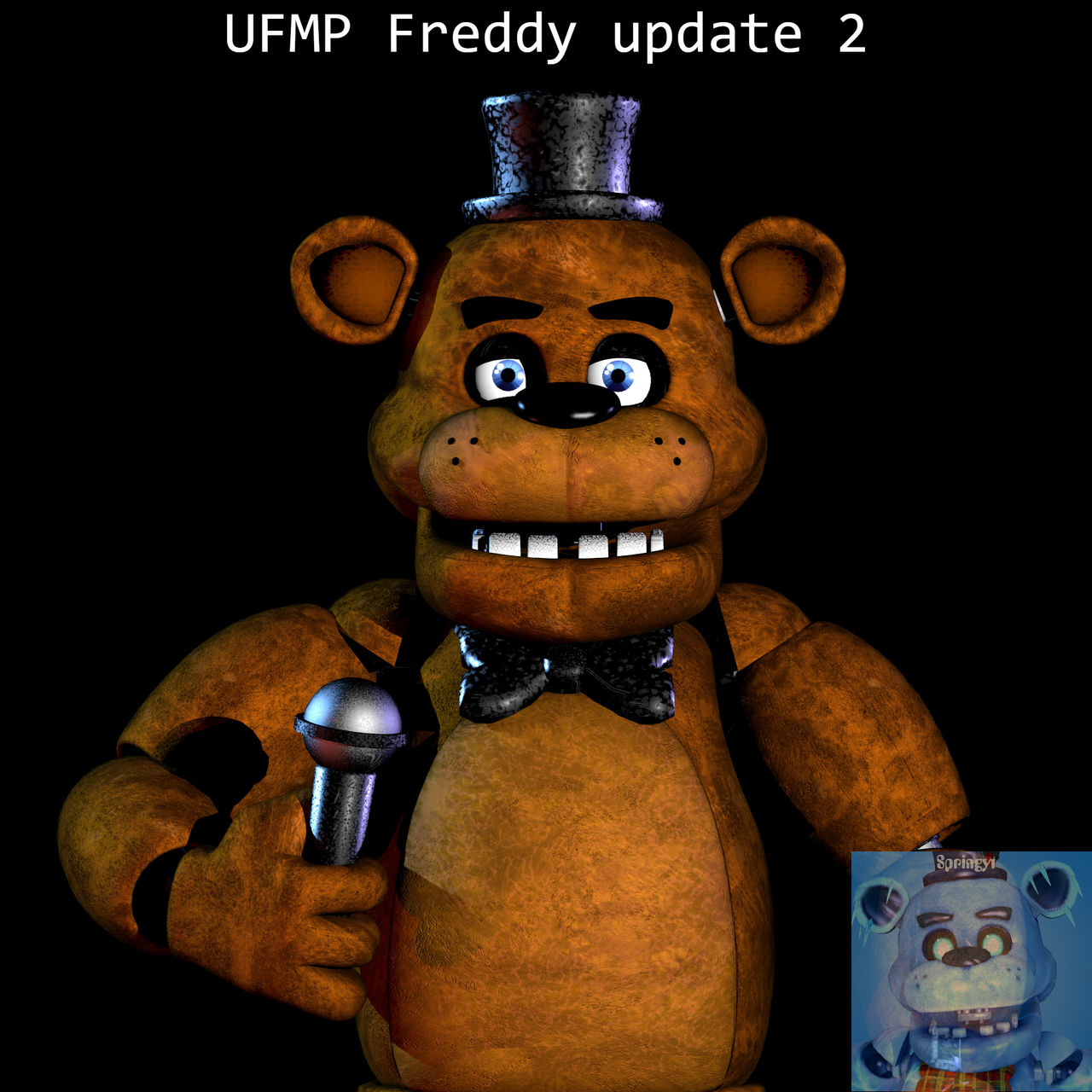 Fnaf 1 Icon Normal and Beta Render Recreation(UFMP Freddy Model)(Made in  Blender) : r/fivenightsatfreddys