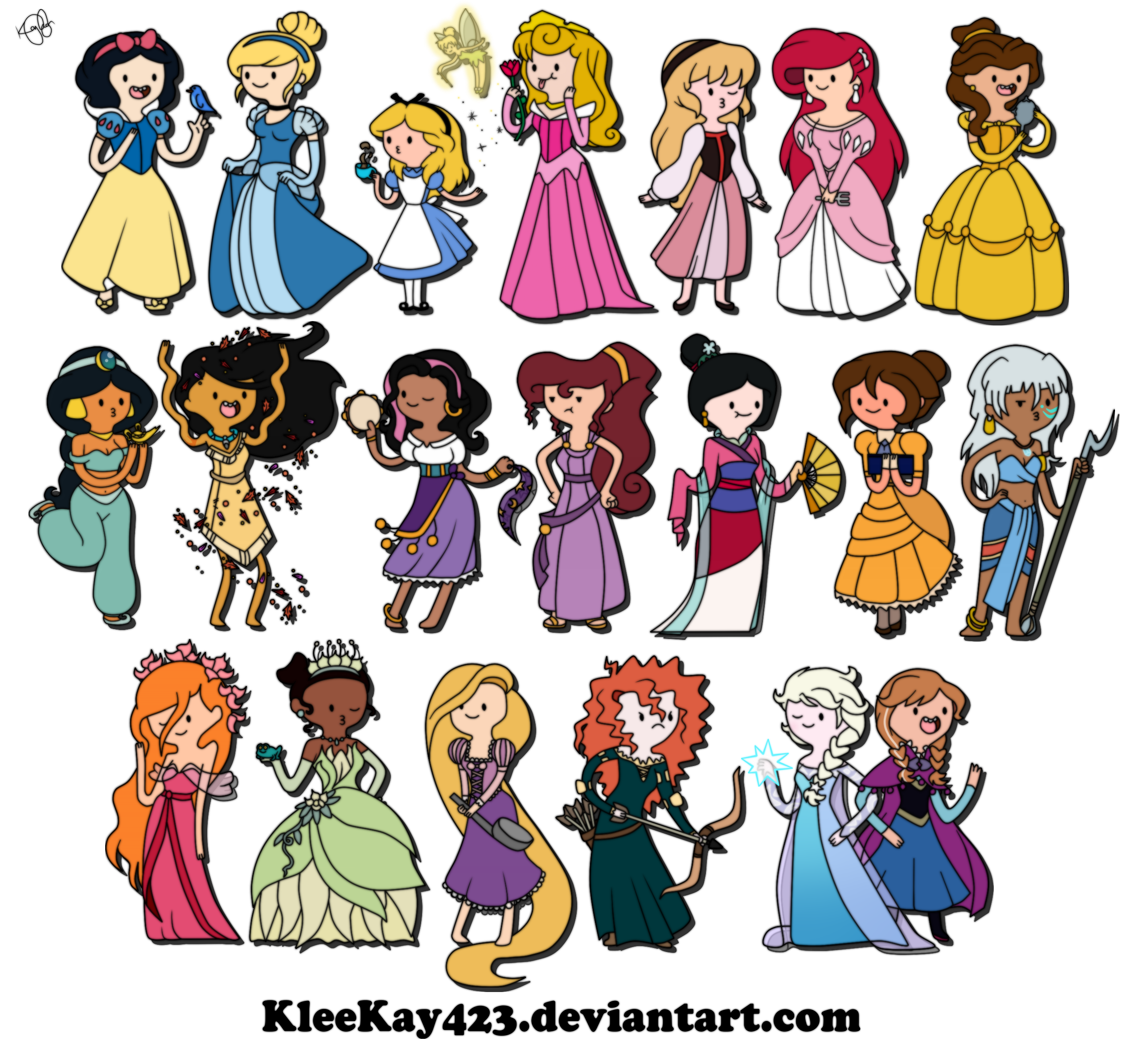 Adventure Time Disney Females! MORE ADDED