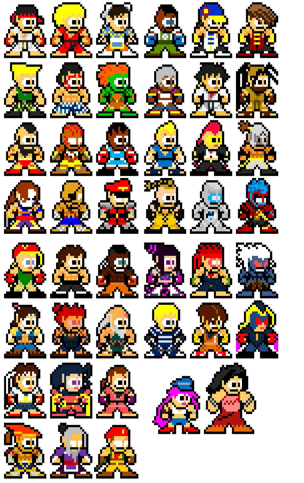 Super Street Fighter 4 Roster by Lunchbox5388 on DeviantArt