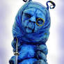 blue caterpillar face